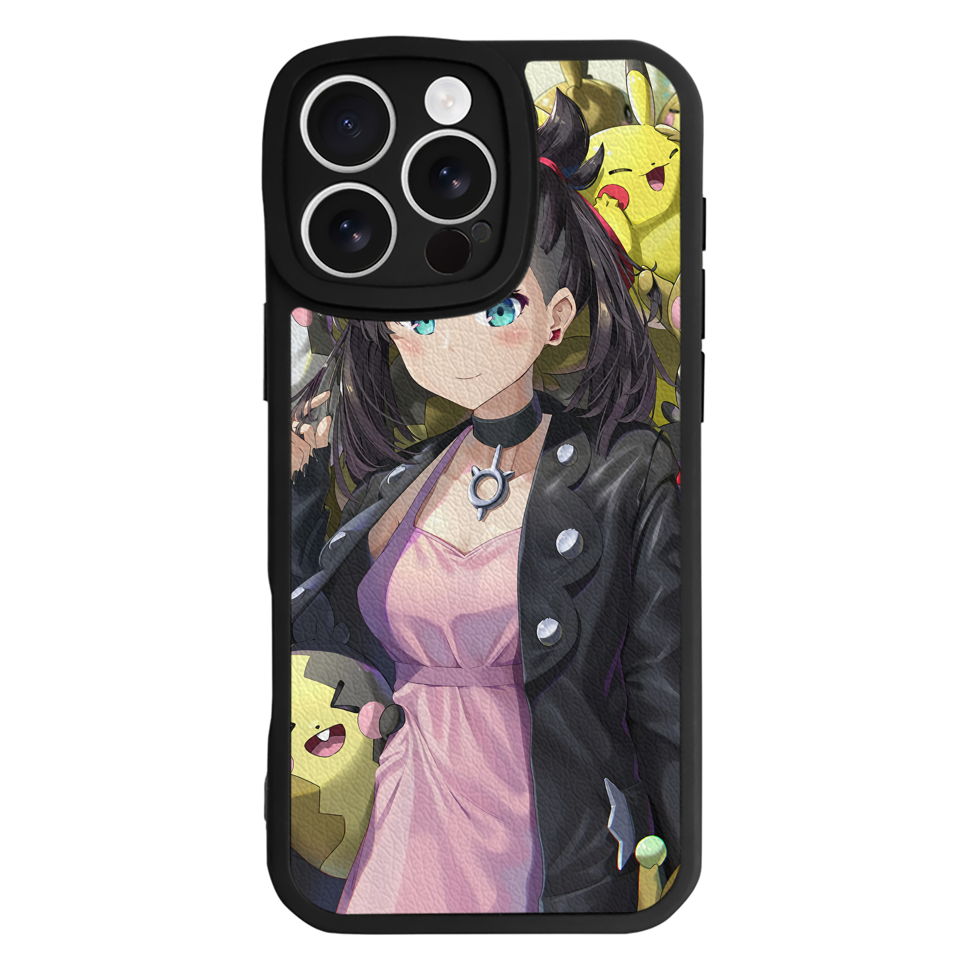 （画像用） ポケットモンスター Pokémon 【iPhone 16シリーズ対応】シリコンスマホケース（レザー調） 材質：シリコン